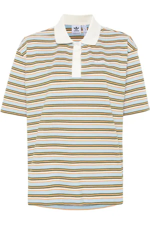 adidas Playera tipo polo con logo engomado
