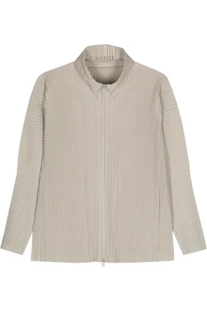 Issey Miyake Camisa plisada con cierre