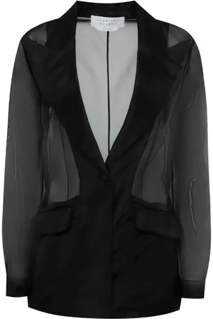 GABRIELA HEARST Blazer de seda semitransparente con botones