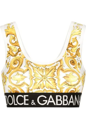 Dolce & Gabbana Camiseta corta con estampado Mayólica