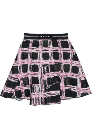 Marni Falda con logo en la pretina y dobladillo acampanado