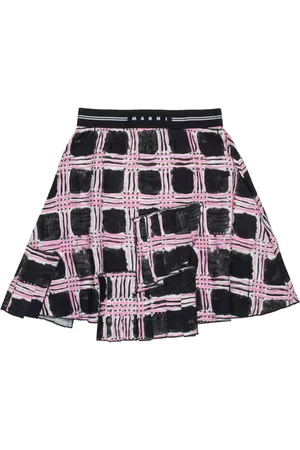 Marni Falda con logo en la pretina y dobladillo acampanado