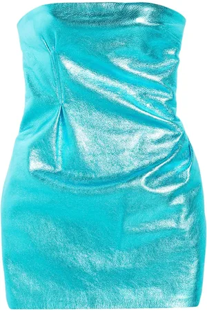 LAQUAN SMITH Vestido corto con efecto metalizado