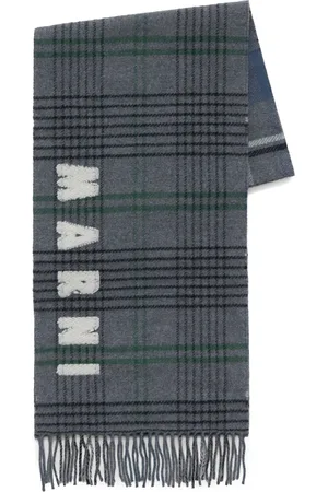 Marni Bufanda tejida con logo en intarsia