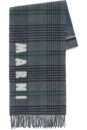 Marni Bufanda tejida con logo en intarsia