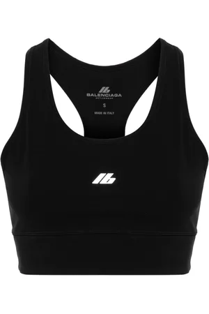 Balenciaga Top estilo brasier con logo reflectante