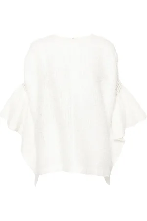 JUNYA WATANABE Blusa de bouclé con puños acampanados