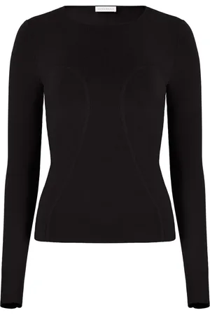 Nina Ricci Top tejido con cuello redondo