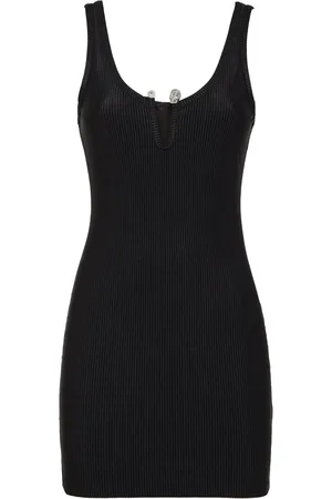 Philipp Plein Vestido corto con detalle de piercing