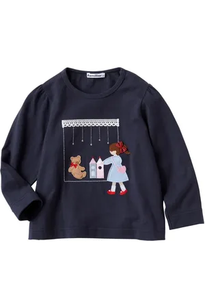 Familiar Playera con aplique de oso