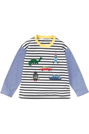 Familiar Playera con motivo de rayas