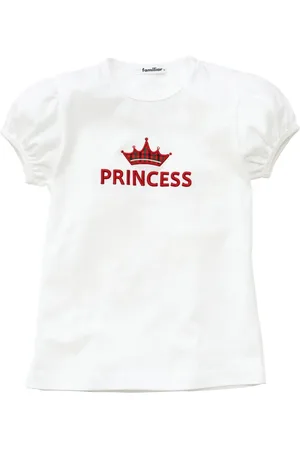 Familiar Playera con motivo bordado