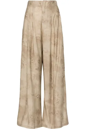 B+AB Pantalones palazzo con estampado abstracto