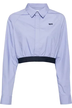 Izzue Camisa de popelina con logo bordado