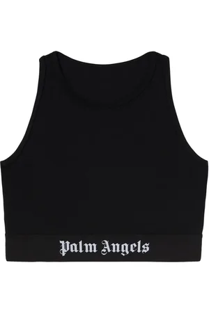Palm Angels Brasier con banda del logo y cuello redondo