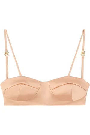 Palm Angels Brasier balconette con placa del logo