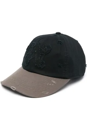 Palm Angels Gorra con efecto envejecido y parche del logo