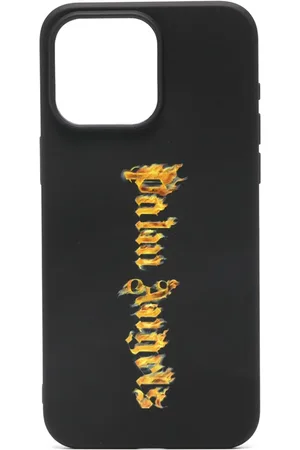 Palm Angels Funda para iPhone 15 Pro Burning con logo estampado