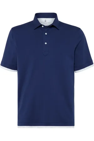 Brunello Cucinelli Playera tipo polo manga corta