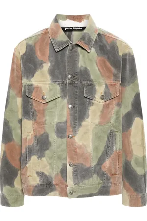 Palm Angels Chamarra con estampado militar