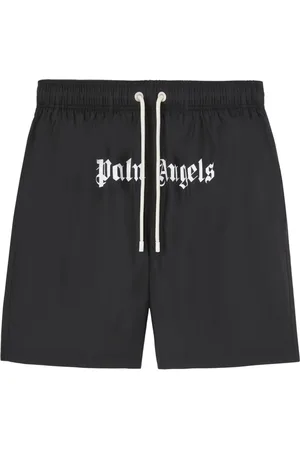 Palm Angels Shorts de playa con logo estampado