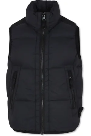 Stone Island Chaleco capitonado con motivo Compass
