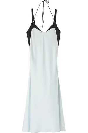 Jil Sander Vestido midi con detalle en contraste