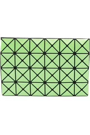 Issey Miyake Tarjetero plegable con motivo geométrico