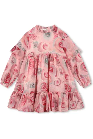 Chloé Vestido con remolino estampado