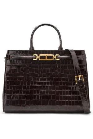 Tom Ford Tote con efecto de piel de cocodrilo