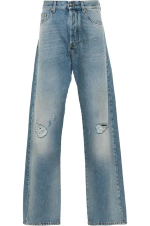 Palm Angels Jeans rectos con tiro medio