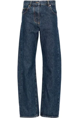 Salvatore Ferragamo Jeans ajustados con tiro alto