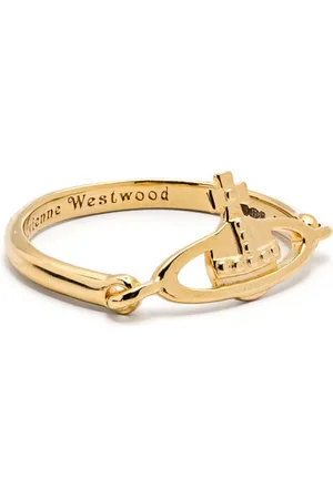Vivienne Westwood Anillo delgado con dije Orb