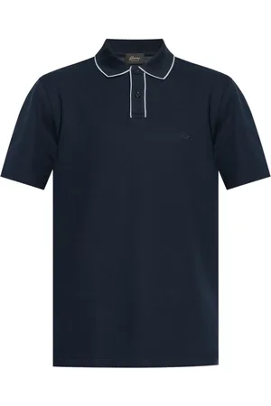 BRIONI Playera tipo polo con ribete en contraste