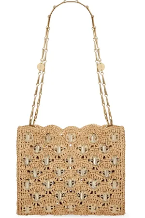 Paco rabanne Bolsa de hombro de rafia Iconic 1969