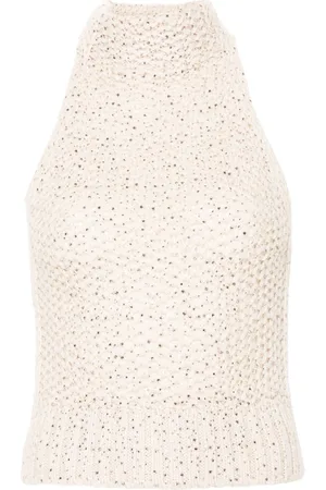 ERMANNO SCERVINO Top con detalles de cristal