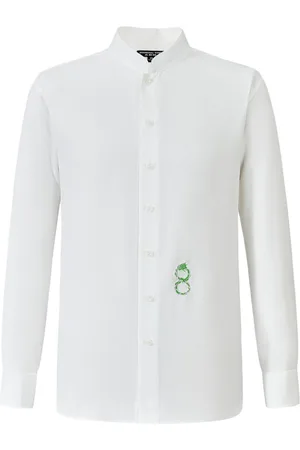 SHANGHAI TANG Camisa de popelina con dragón bordado