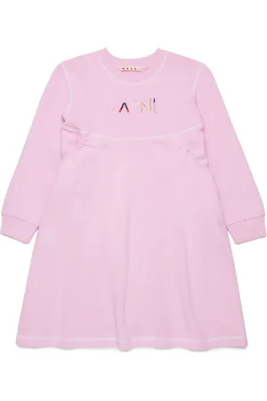 Marni Vestido con logo bordado con mostacillas