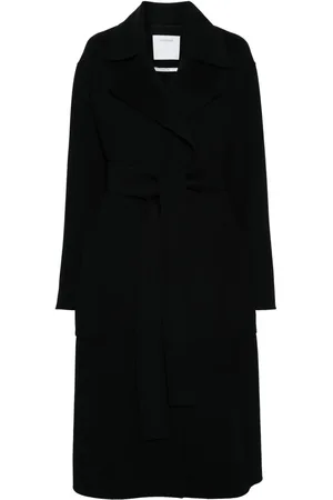 Sportmax Abrigo Veleno de lana con cinturón