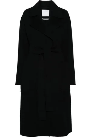 Sportmax Abrigo Veleno de lana con cinturón
