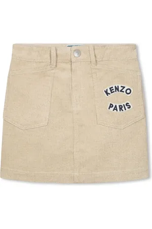 Kenzo Falda de pana con aplique del logo