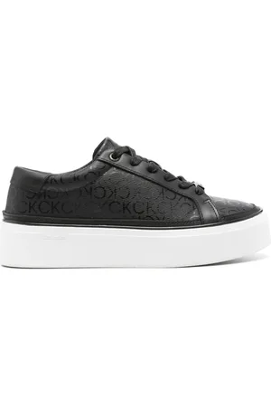 Calvin Klein Tenis con monograma estampado