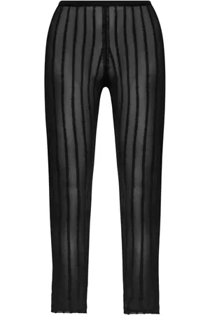 The Attico Leggins semitransparentes con motivo de rayas