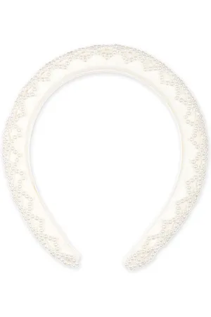 Self-Portrait Diadema satinada con mostacillas