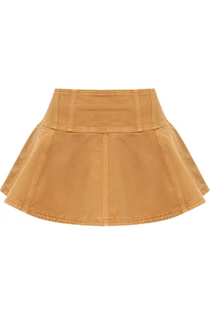 ULLA JOHNSON Falda corta de mezclilla The Vera