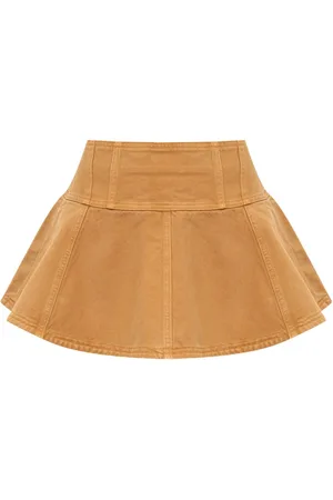 ULLA JOHNSON Falda corta de mezclilla The Vera