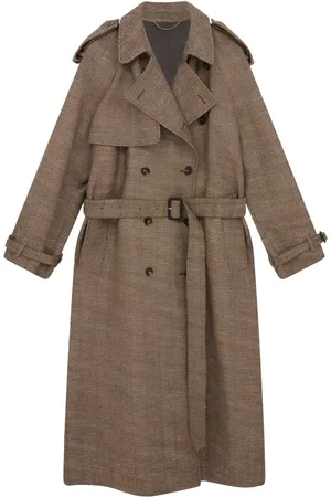Stella McCartney Gabardina con motivo pied de poule