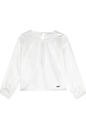MONNALISA Blusa satinada con detalle fruncido