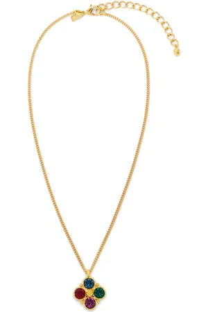 Kenneth Jay Lane Collar con dije y detalles de cristal