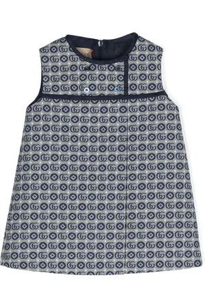 Gucci Vestido con motivo Double G en jacquard